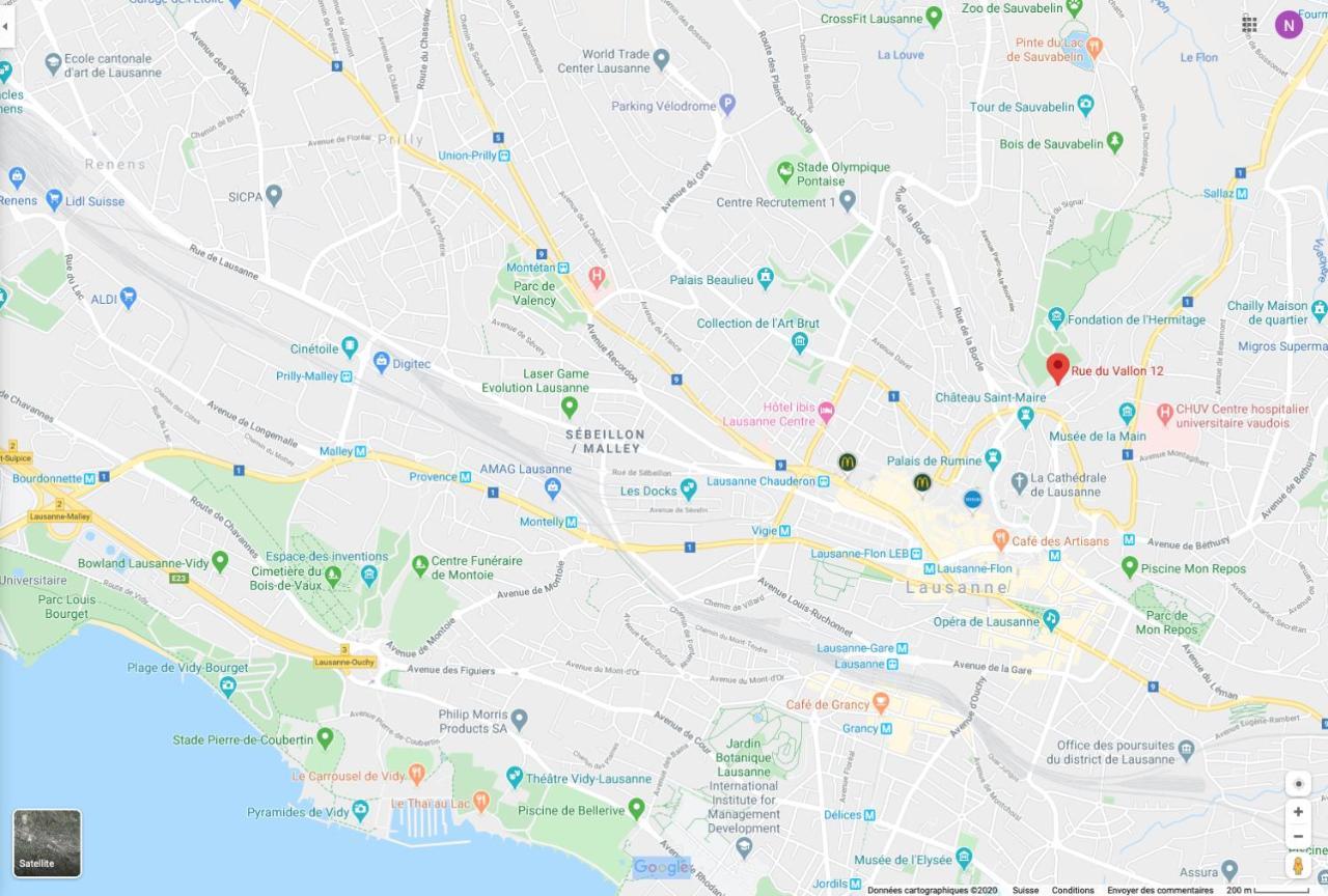 Parking Voiture & Appartement 2Pcs Lausanne Centre Экстерьер фото